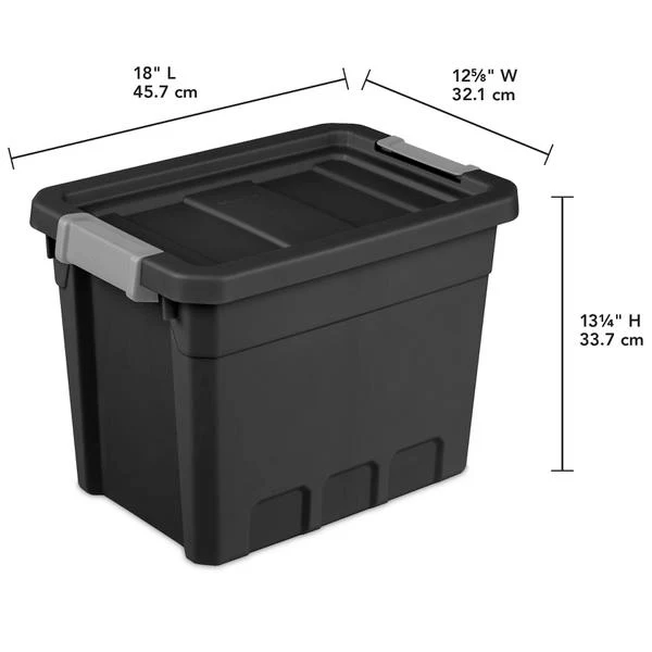 Storage Stackable Tote Box 30QT Sterilite - Image 2