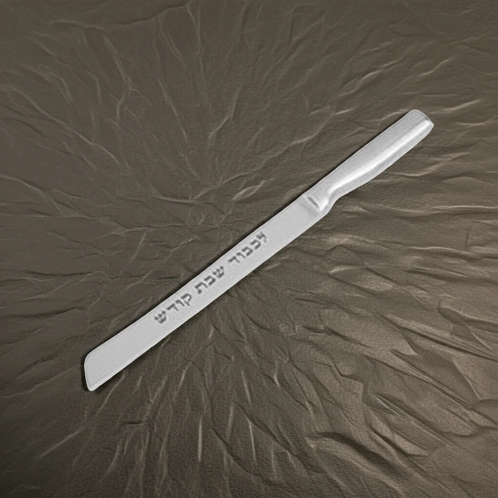 Icel Knife Straight 7" | Shabbat Kodesh Knife | Stainless Steel | Silver - Image 3