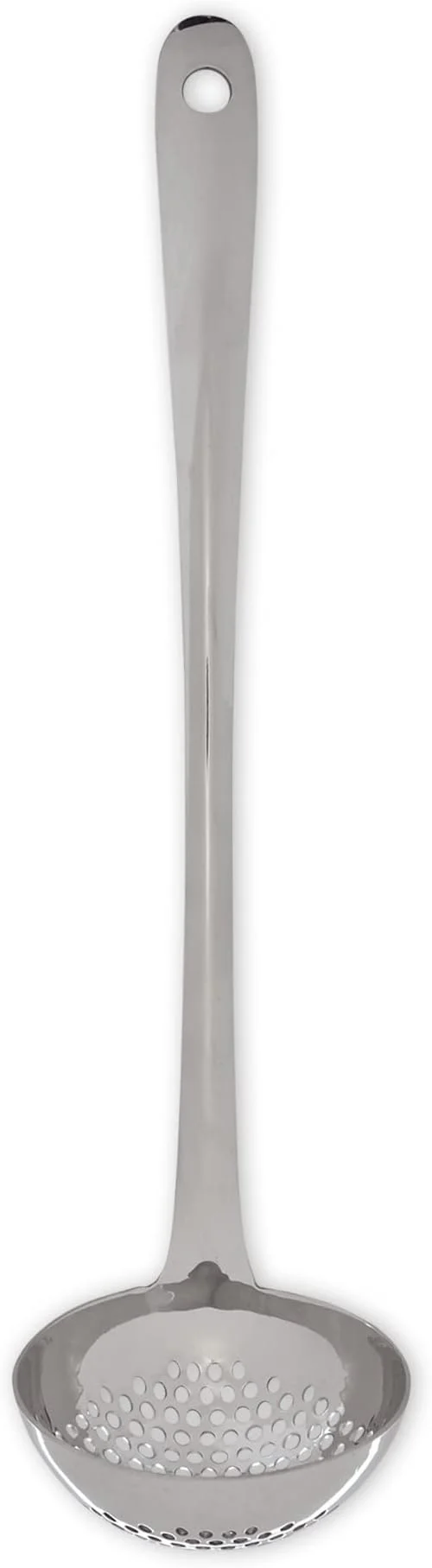 Straining Ladle | 13" Stainless Steel | Pierced Bowl for Draining | RSVP