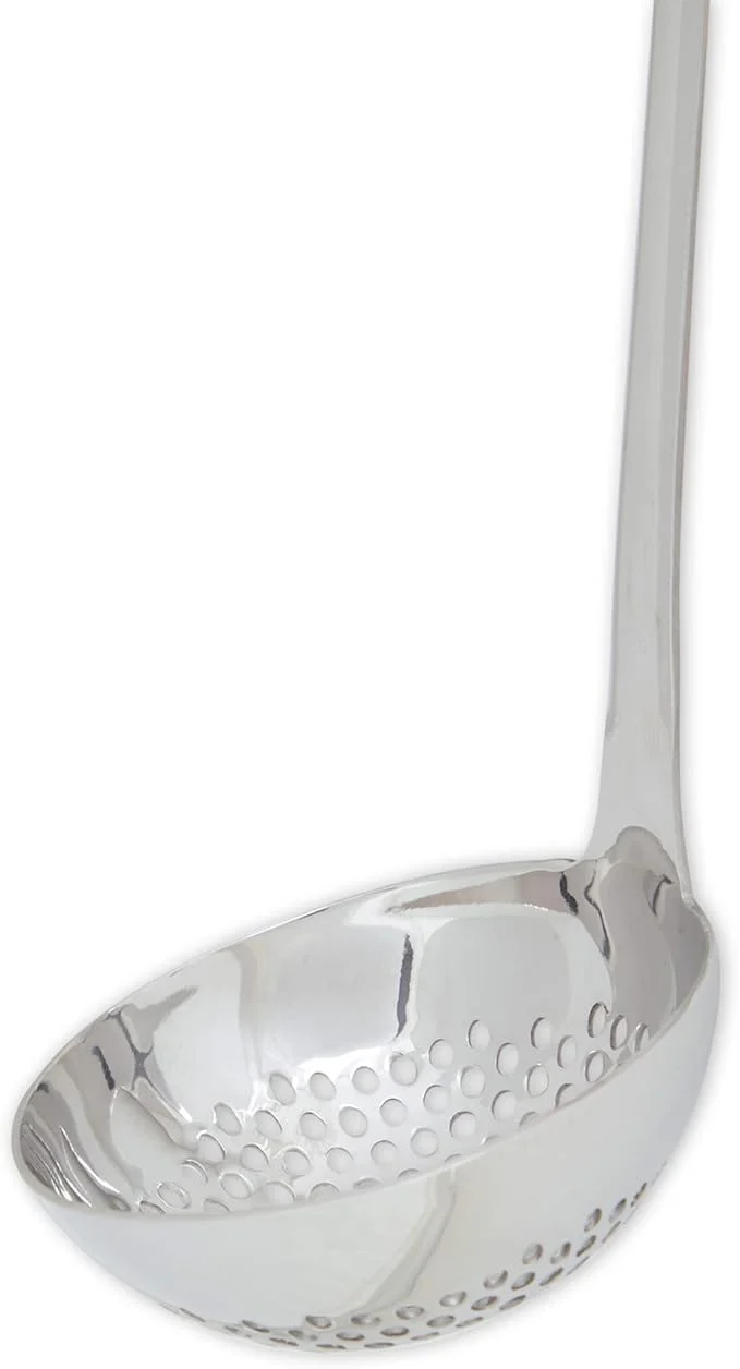 Straining Ladle | 13" Stainless Steel | Pierced Bowl for Draining | RSVP - Image 2