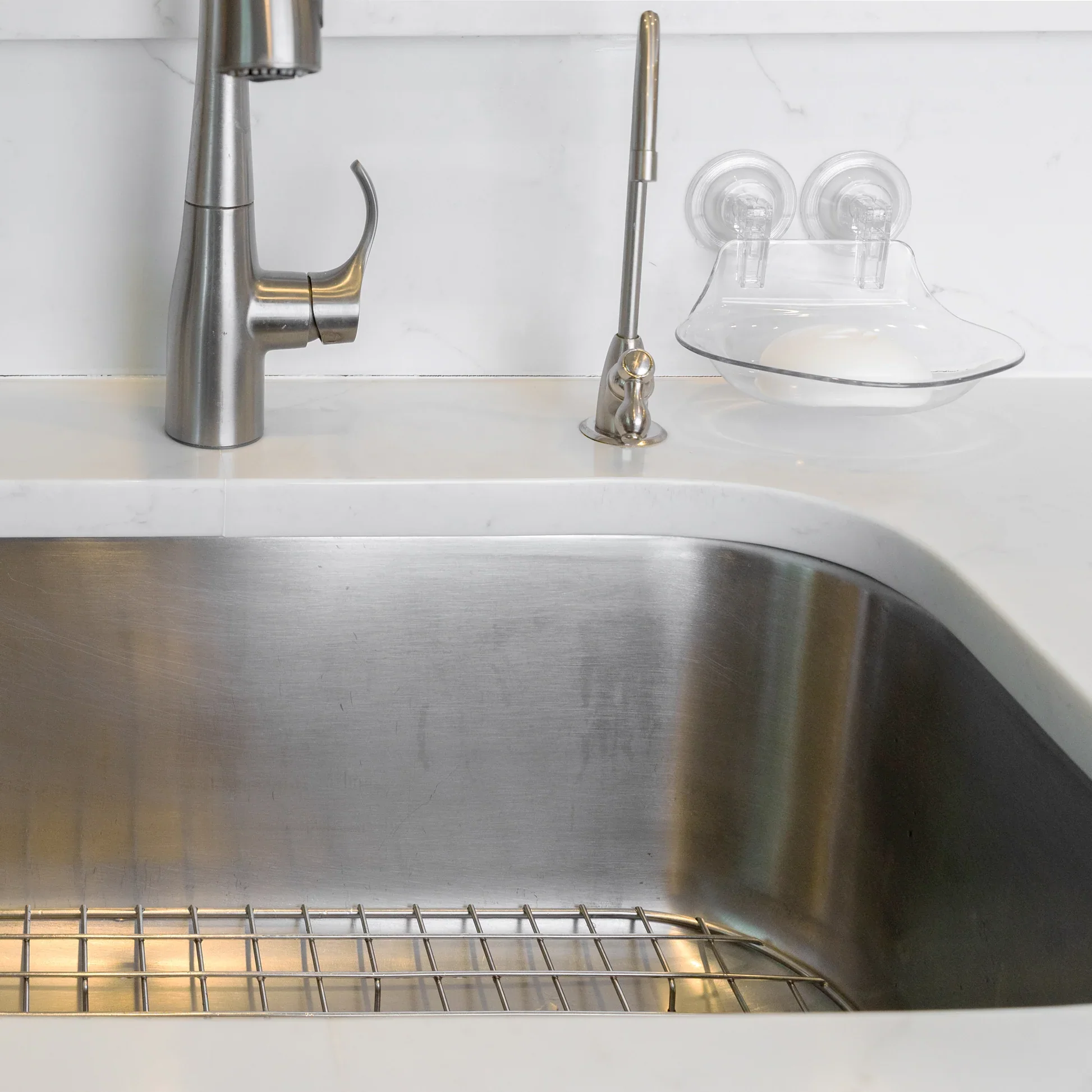Suction Cup Soap Dish | Clear Plastic | No-Drill Wall Mount | Better Houseware - Image 5