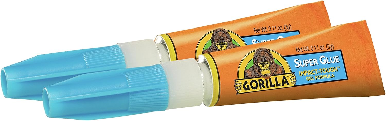 Gorilla Super Glue | 2-Pack Mini Tubes | Fast-Setting | 3g Each - Image 3