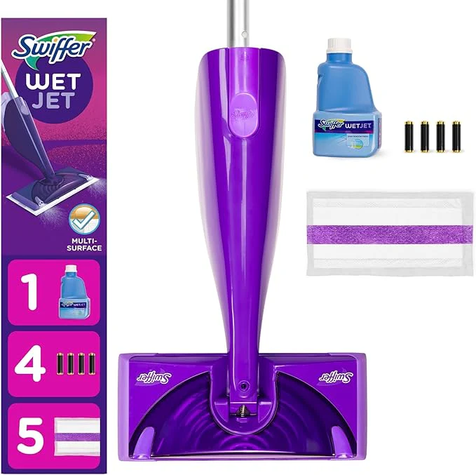 Swiffer Wet Jet Floor Mop Starter Kit | 10 Pads - Image 4