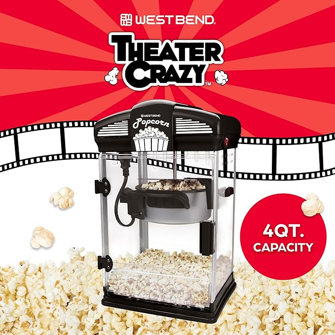 Theater Popcorn Machine West Bend - Image 4
