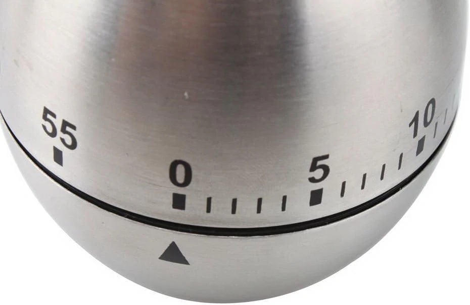 Egg Timer Stainless Steel | 60‑Min Mechanical Kitchen Timer | Model 1481 | Norpro - Image 3