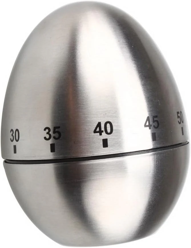 Egg Timer Stainless Steel | 60‑Min Mechanical Kitchen Timer | Model 1481 | Norpro - Image 4