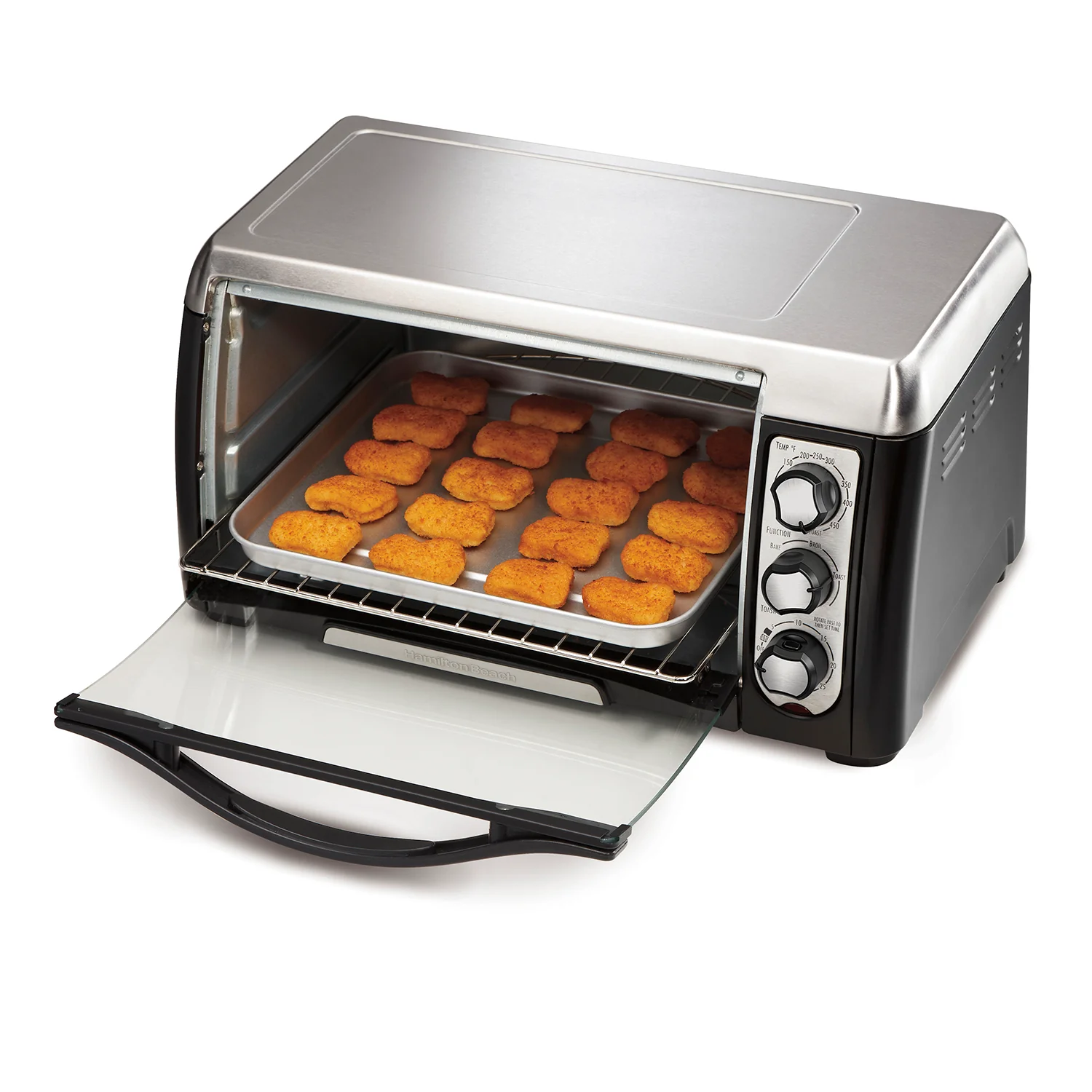 Hamilton Beach - 6 Slice Capacity Toaster Oven - Black - Image 4