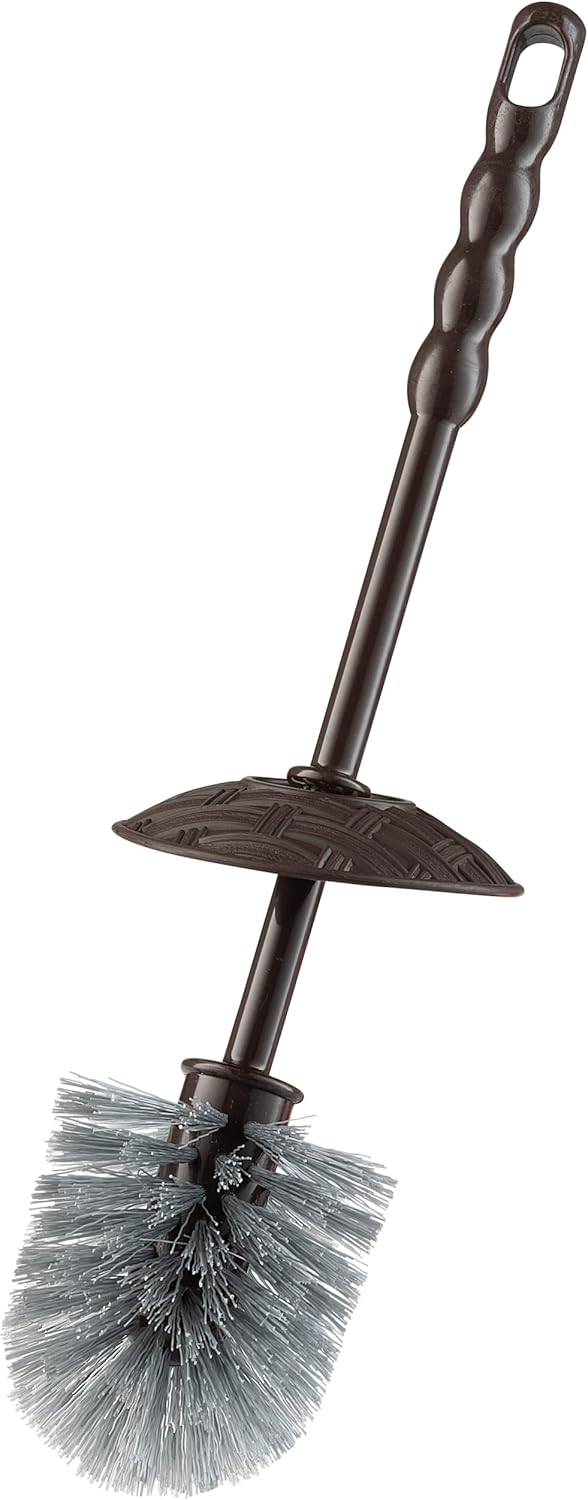 Toilet Brush and Holder | Brown | 16" Height | Superio - Image 3