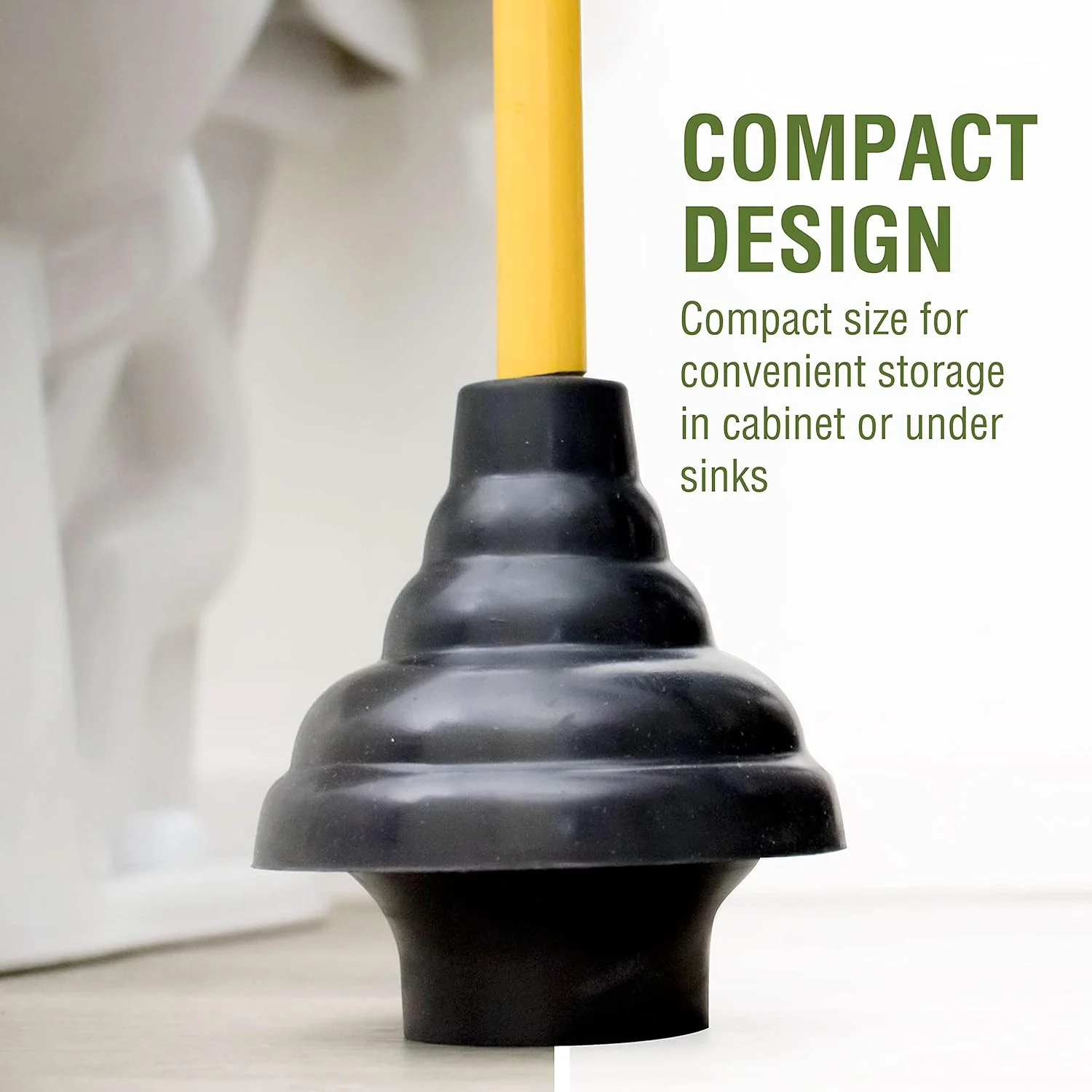 Toilet Plunger By Tuff Stuff | 6″ Flange Cup | 18″ Wood Handle - Image 4