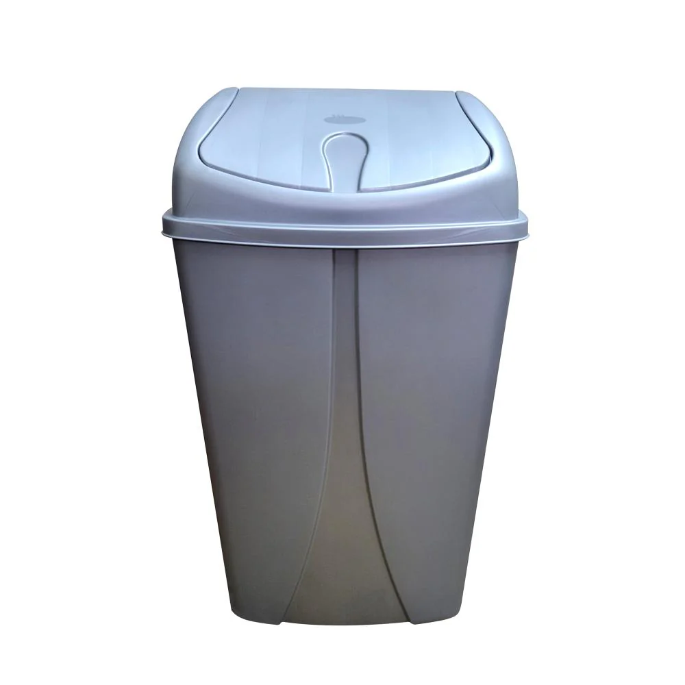 Trash Bin 25L Grey YBM (Swing Top Cover)