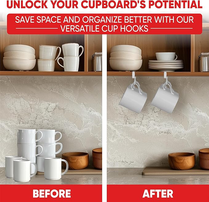 Under-Shelf Mug Hooks Set Of 2 - Image 3