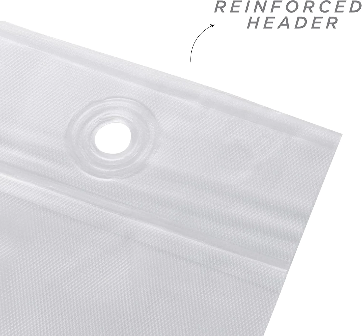 Shower Curtain Hook in White Color | 70” x 72” | Bath Bliss - Image 3