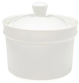 White Soup Bowl w/ Cover 12.5oz 4.5'' Vikko