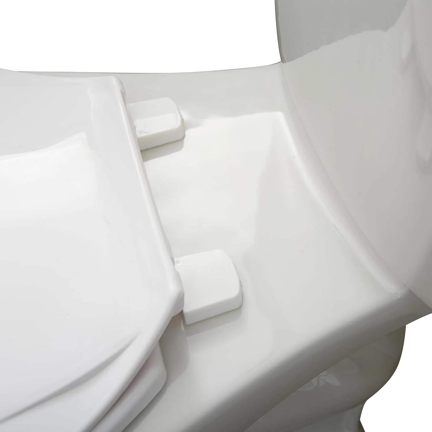 Round Toilet Seat | 13.9"L x 16.7"W | White Plastic | Fits Standard Round Toilets | Bath Bliss - Image 5