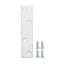 Zinc Plated Mending Plate With Screws 4Pk - Image 2